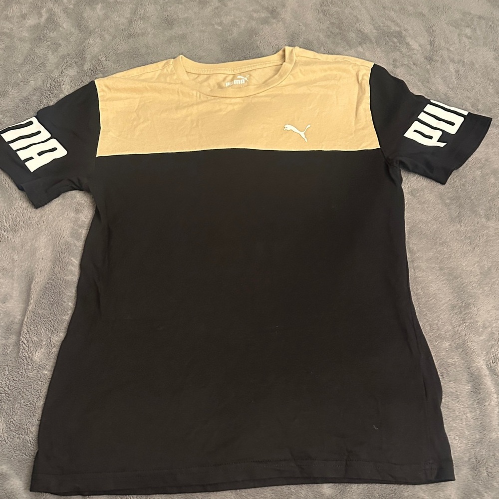 PUMA Men's Beige Short Sleeve Tee